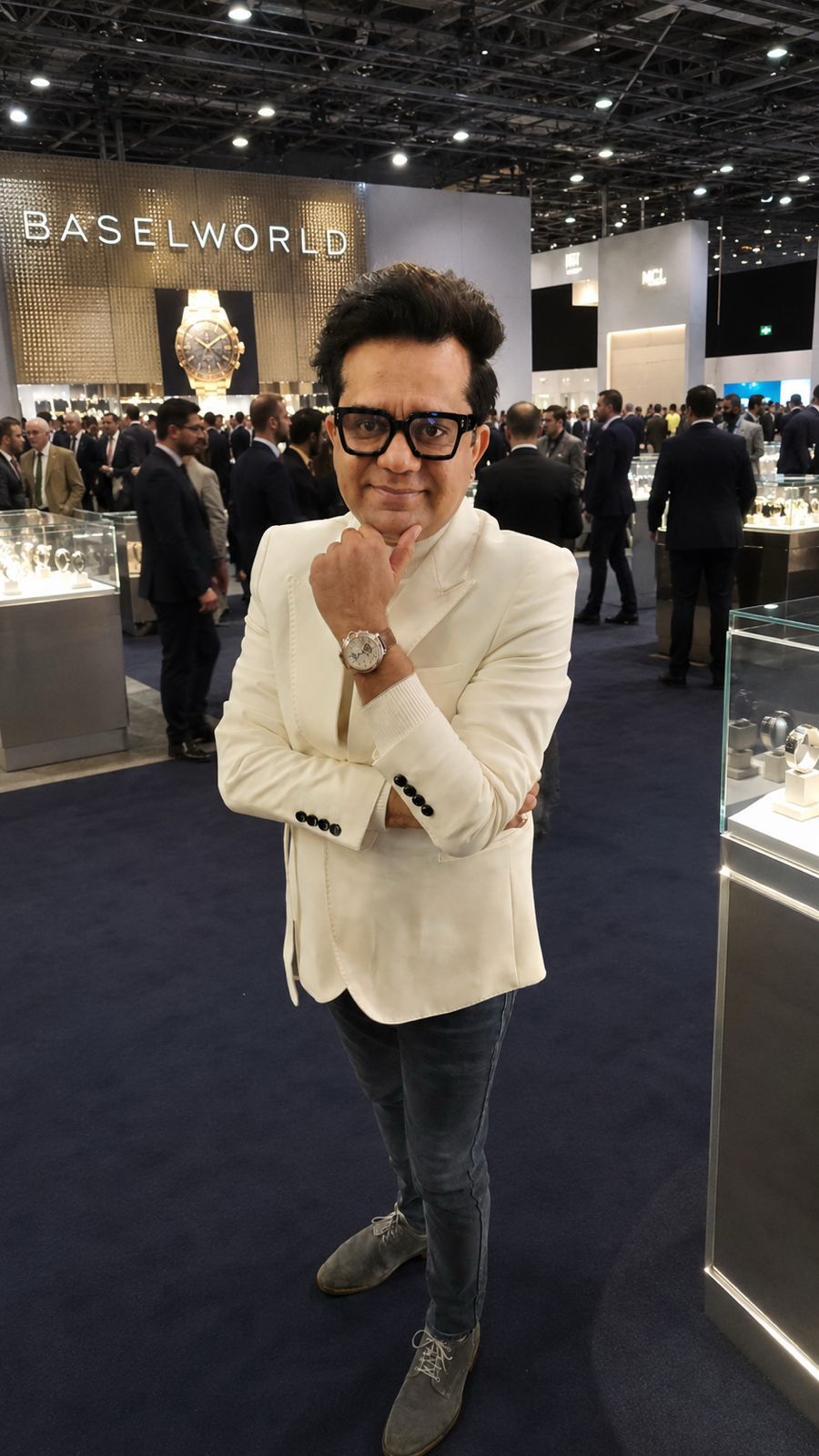 Rajan Mehta, founder of House of Brands, photographed at Baselworld watch fair